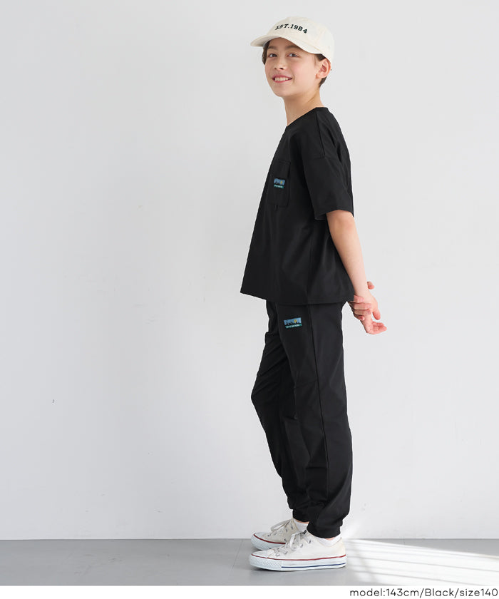 セール☆1490円→1290円 ネームストレッチジョガーパンツ キッズ