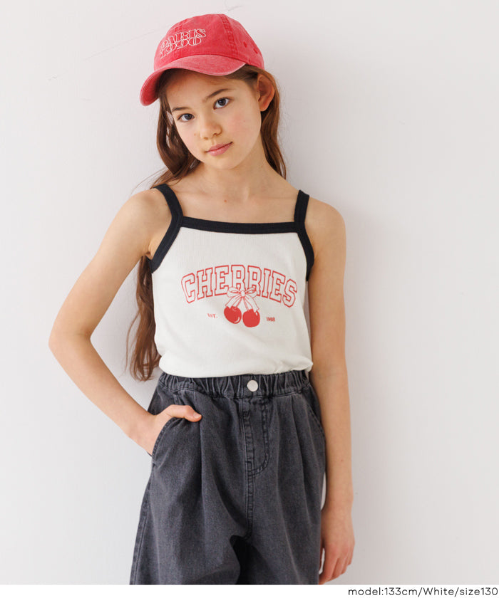 LUCKY WEEK SALE☆ メッシュトップス＆キャミソール 2点セット キッズ