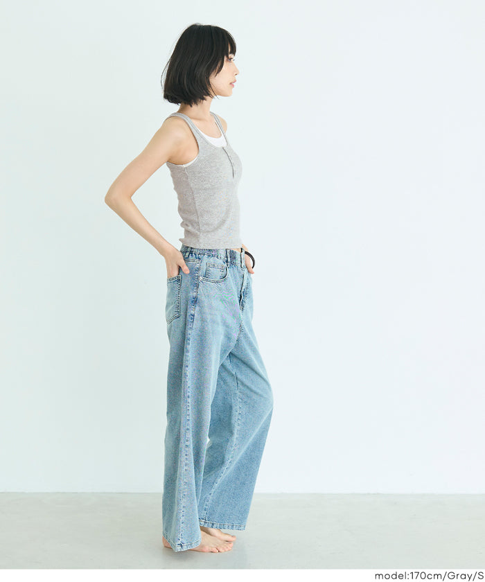 セール☆1490円→990円 OUT BRA レイヤードタンクトップ レディース