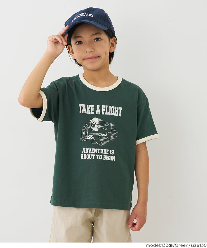 プリントリンガーTシャツ キッズ メール便可 – coca公式ストア