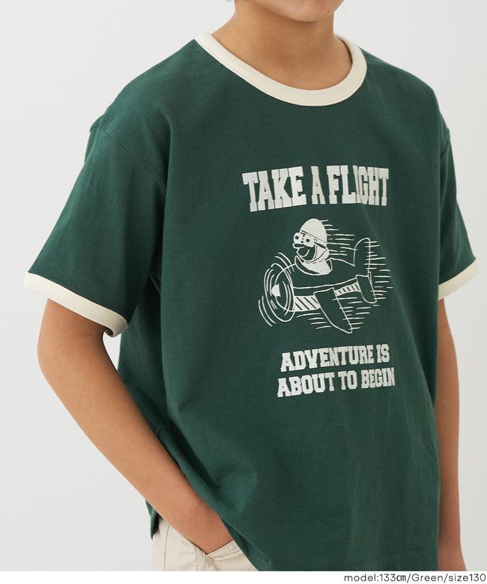 プリントリンガーTシャツ キッズ メール便可 – coca公式ストア