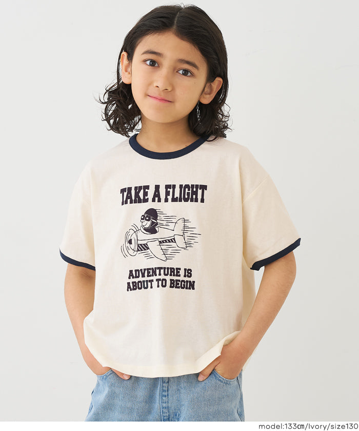 プリントリンガーTシャツ キッズ メール便可 – coca公式ストア