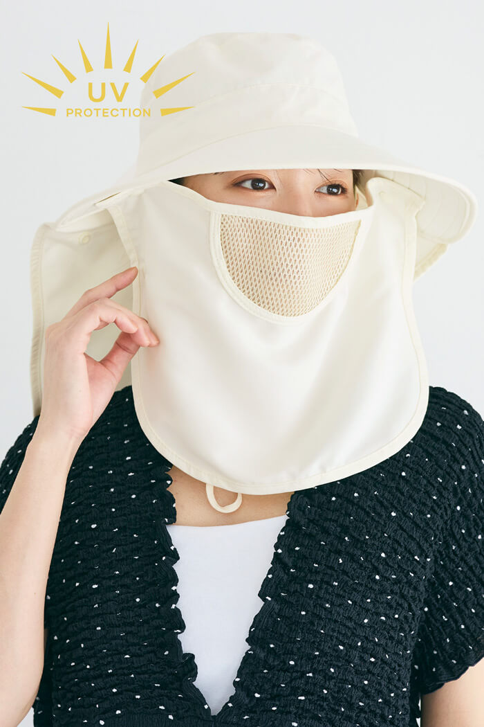 撥水UV日除けハット