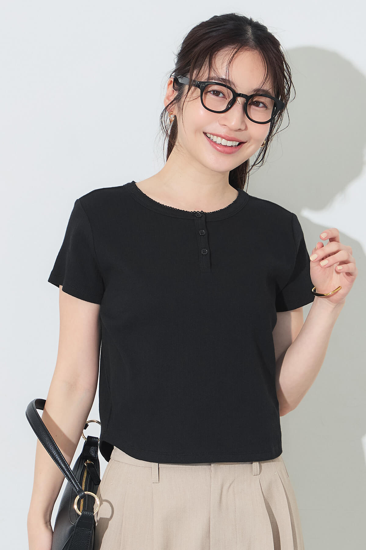 リブヘンリーネックTシャツ レディース メール便可 – coca公式ストア