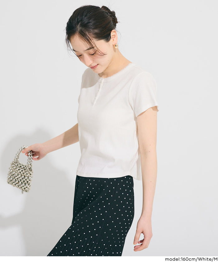リブヘンリーネックTシャツ レディース メール便可 – coca公式ストア