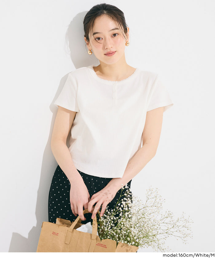 リブヘンリーネックTシャツ レディース メール便可 – coca公式ストア