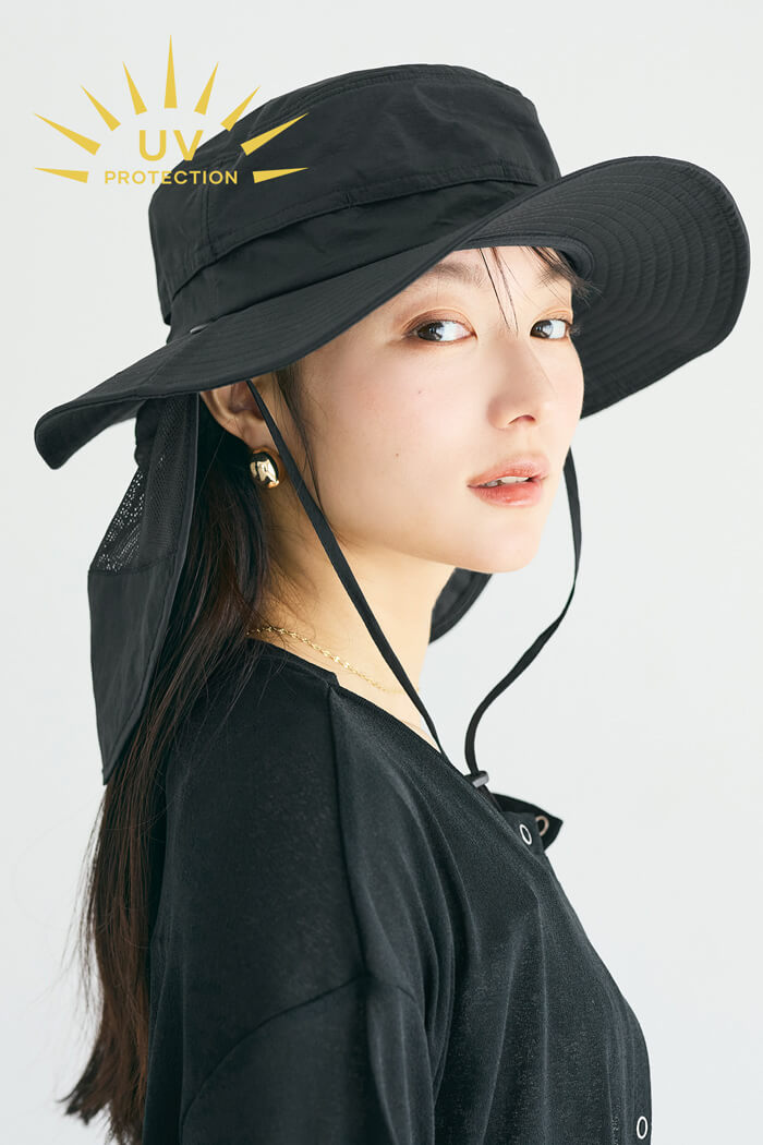 UVカット撥水サファリハット