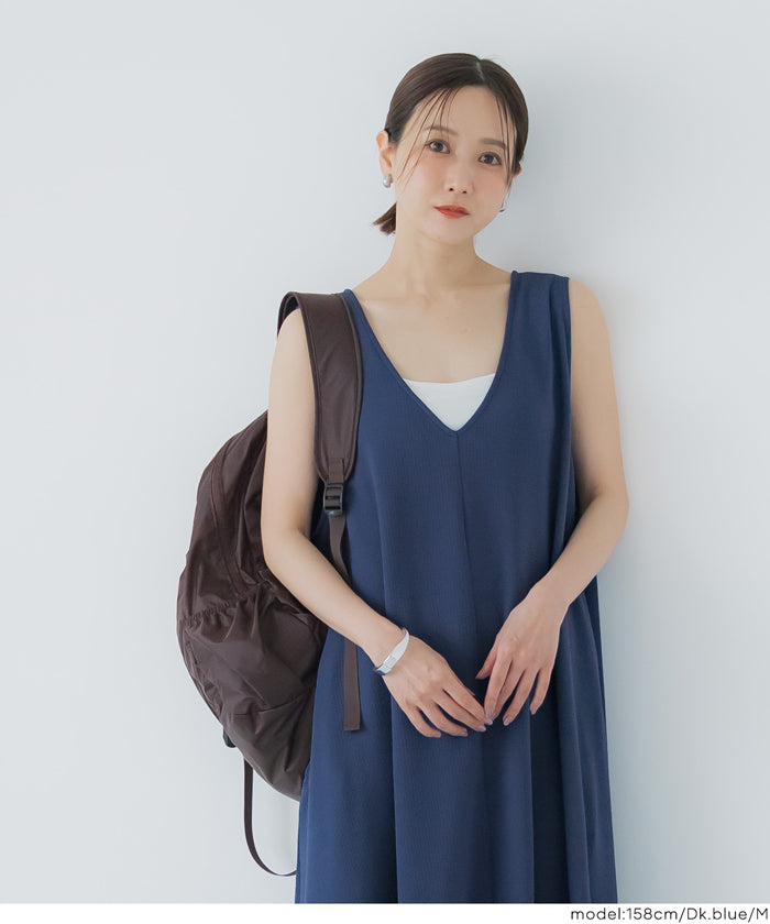 ライトエンボスマキシジャンパースカート メール便不可【田中里奈様