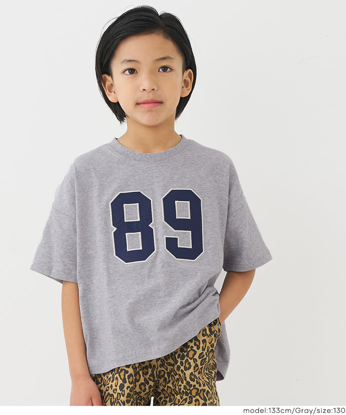 セール☆990円→550円 ナンバーワッペンTシャツ キッズ メール便不可