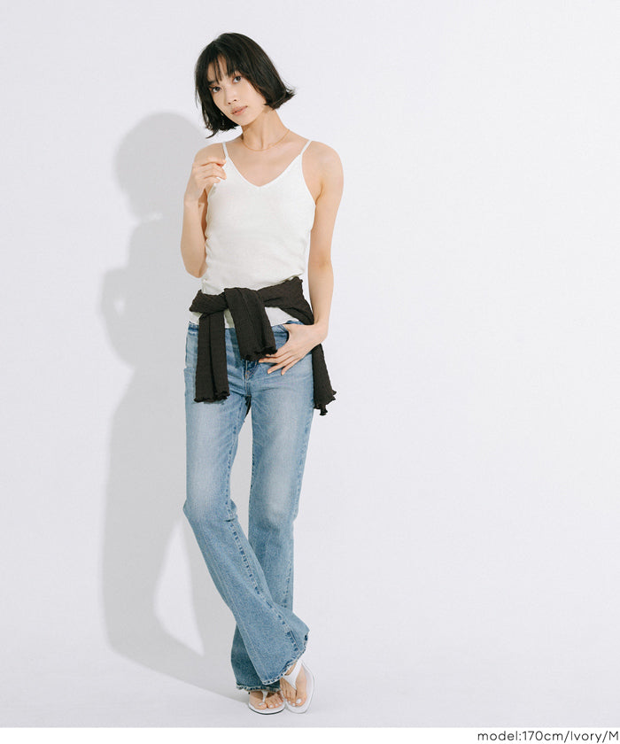 OUT BRA バックオープンVネックキャミソール レディース メール便不可