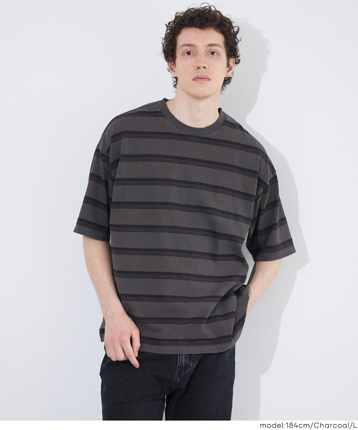 ピグメントボーダー半袖Tシャツ メンズ メール便不可 – coca公式ストア