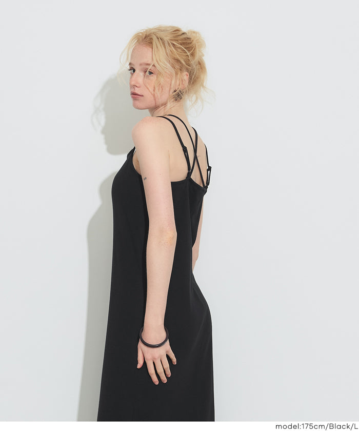 OUT BRA バッククロスキャミワンピース レディース メール便不可