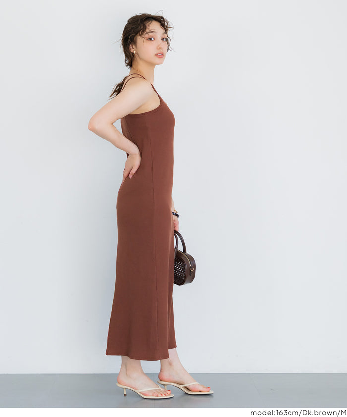 OUT BRA バッククロスキャミワンピース レディース メール便不可