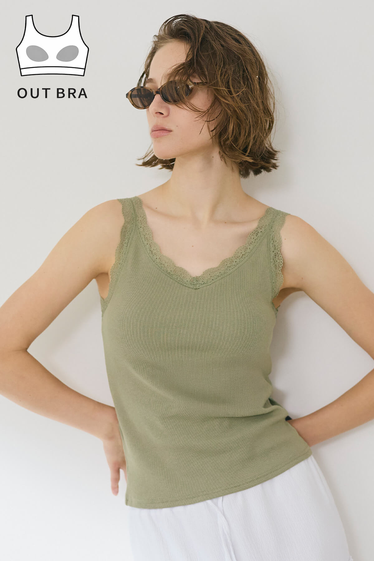 OUT BRA レースタンクトップ レディース メール便不可 – coca公式ストア