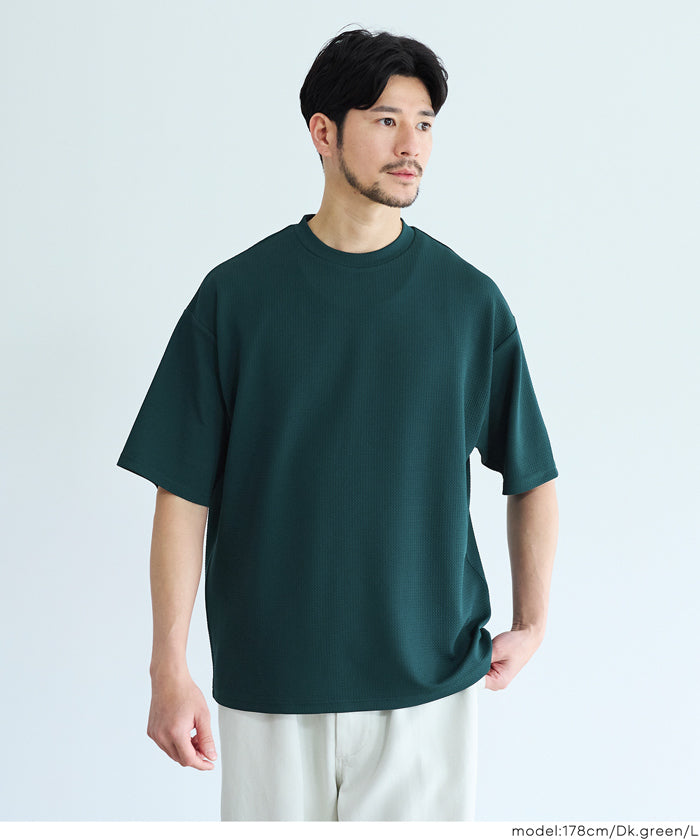 セール☆1490円→990円 ライトエンボスTシャツ メンズ メール便不可