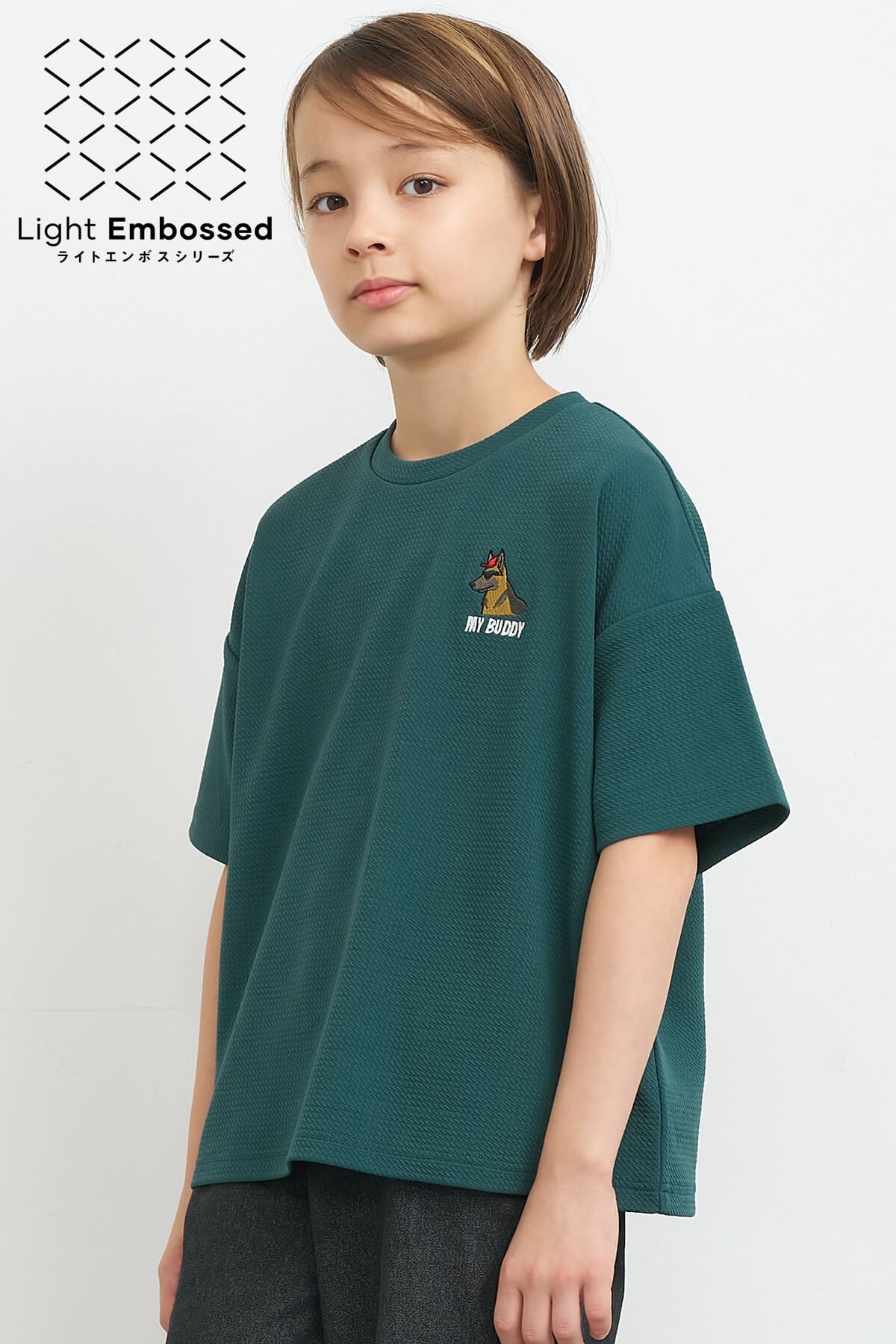 ライトエンボス刺繍Tシャツ キッズ メール便可 – coca公式ストア