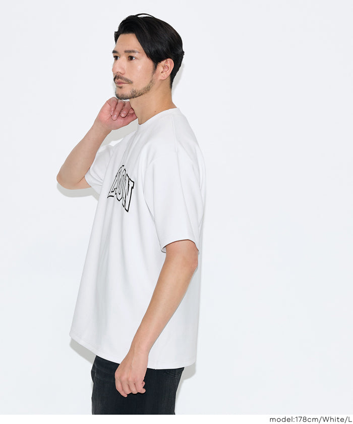 セール ☆1990円→1690円 スムースロゴ刺繍Tシャツ メンズ メール便