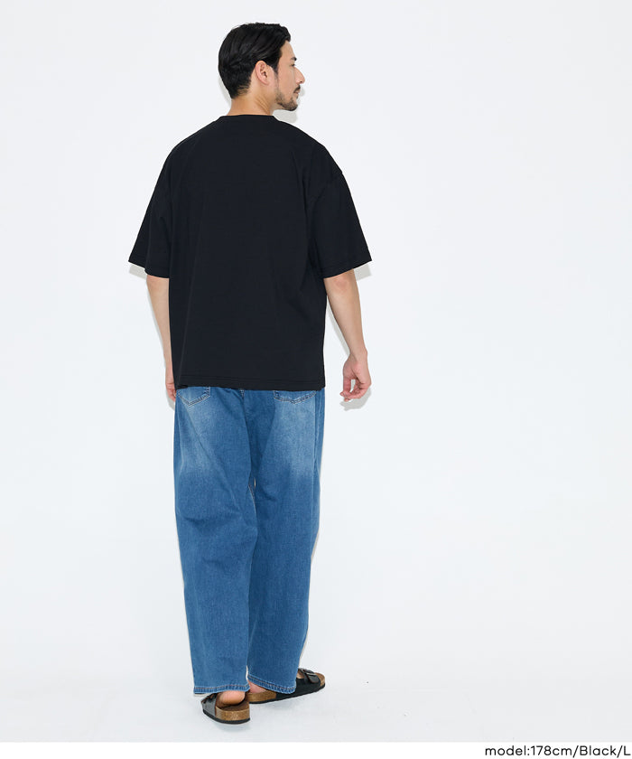 胸ポケットワンポイントデザイン半袖Tシャツ メンズ メール便不可