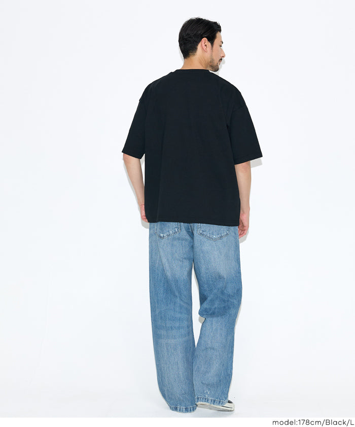 セール☆1690円→1290円 ワッペンロゴ半袖Tシャツ メンズ メール便不可
