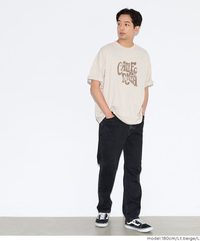 セール☆1690円→1290円 スラブコットンプリントTシャツ メンズ メール