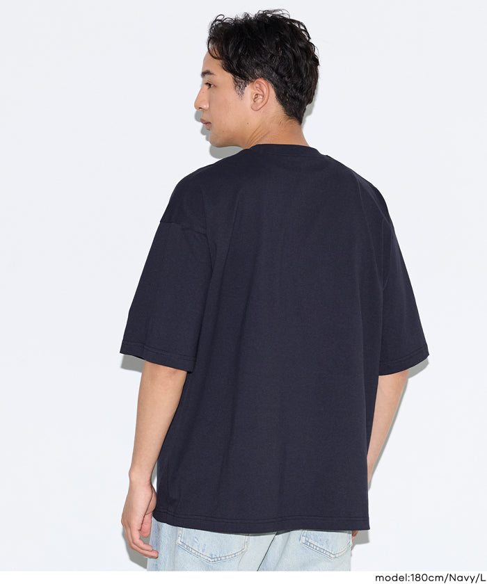 セール☆1690円→1490円 胸ワンポイントピスネーム半袖Tシャツ メンズ