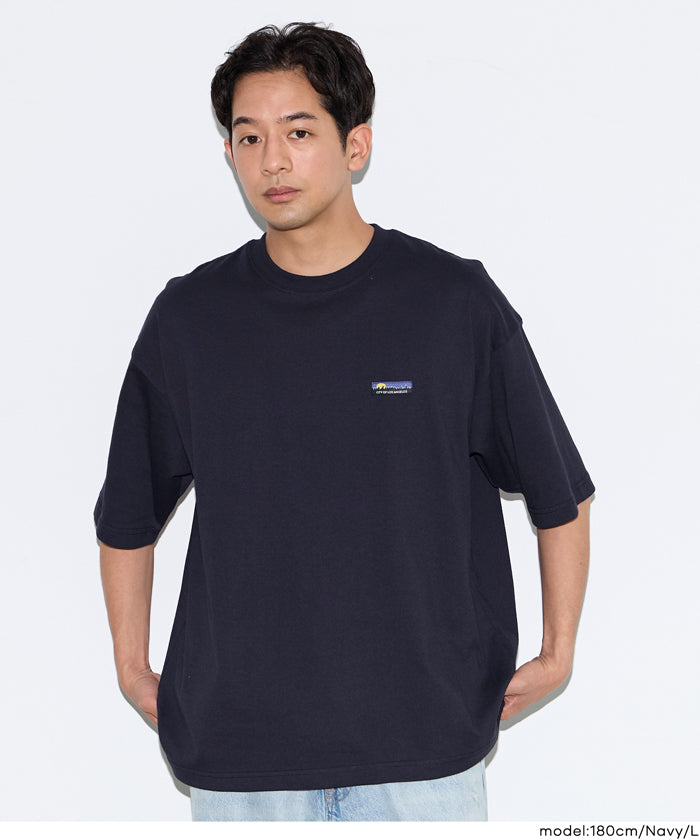 セール☆1690円→1490円 胸ワンポイントピスネーム半袖Tシャツ メンズ