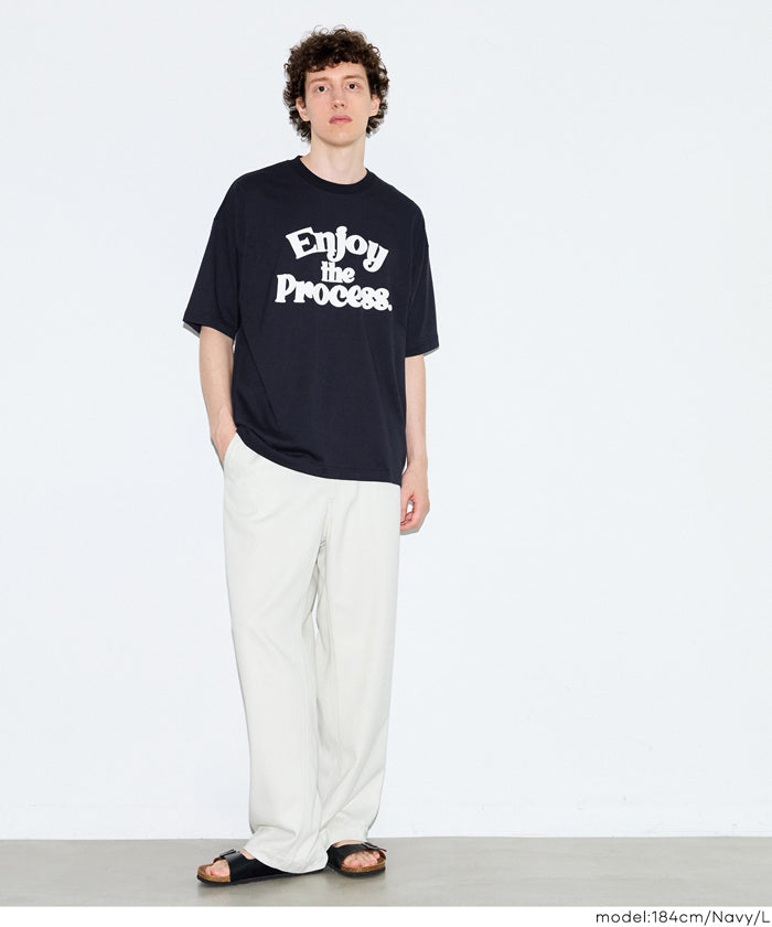 セール☆1490円→1290円 エンジョイラバープリント半袖Tシャツ メンズ