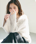 Knit Women's Shaggy Round Neck Shaggy Knit Medium Length Long Sleeve Brushed Pullover Free Shipping/No Mail Delivery 22aw