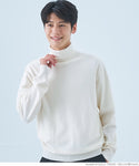 Sale ★ 1990 yen → 1490 yen Turtleneck knit men's pullover long sleeve turtleneck slim silhouette casual plain simple no mail delivery 22aw coca coca
