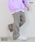 Kids 100-130 Pants Knit Pants Relaxed Pants Wide Silhouette Elastic Waist Girls Kids Original Children's Clothing No Mail Delivery Coca Coca