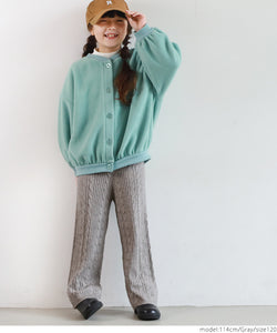 Kids 100-130 Pants Knit Pants Relaxed Pants Wide Silhouette Elastic Waist Girls Kids Original Children's Clothing No Mail Delivery Coca Coca