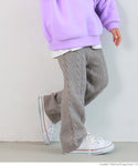 Kids 100-130 Pants Knit Pants Relaxed Pants Wide Silhouette Elastic Waist Girls Kids Original Children's Clothing No Mail Delivery Coca Coca