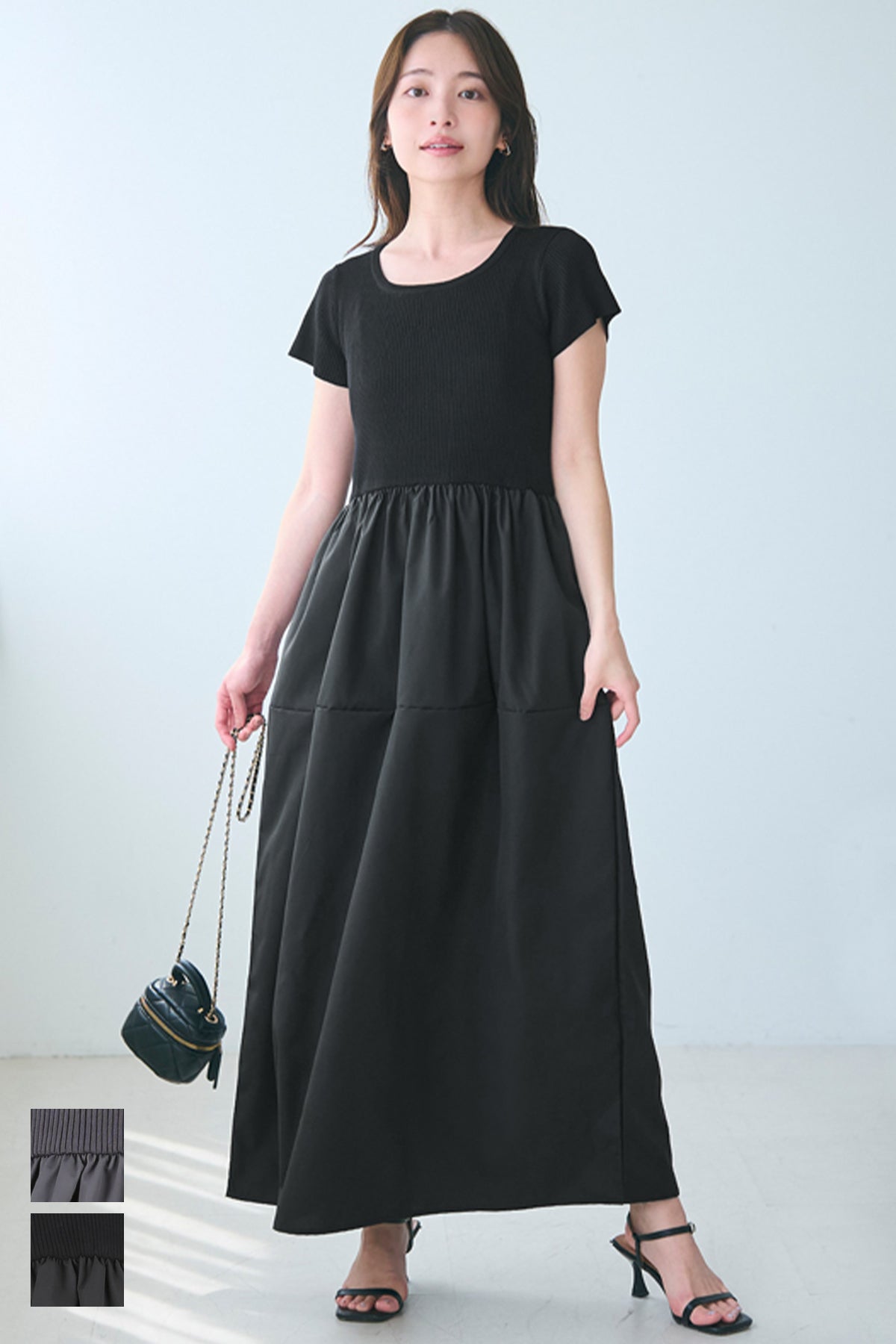 セール☆2990円→1990円 ニットドッキングワンピース レディース