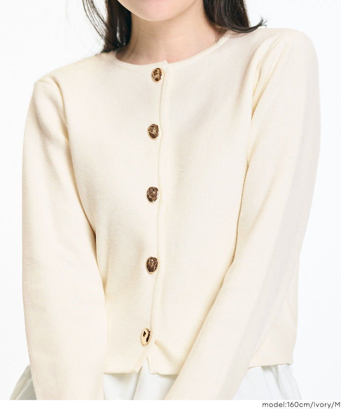 金ボタンニットカーディガン レディース メール便不可 – coca公式ストア