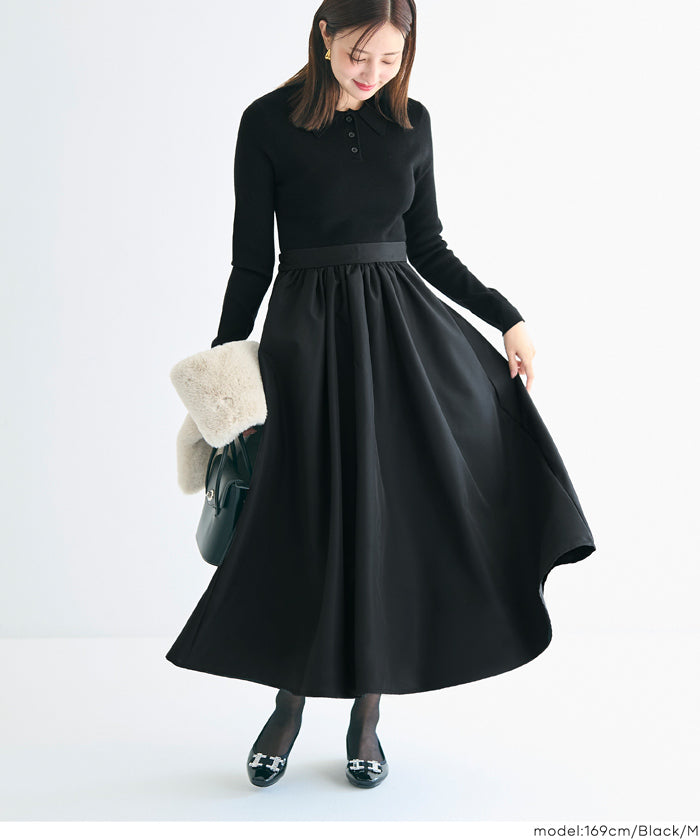 セール☆3490円→2990円 ポロニットドッキングワンピース レディース