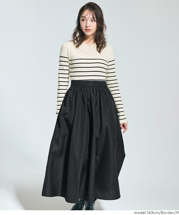 セール☆3490円→2990円 ポロニットドッキングワンピース レディース