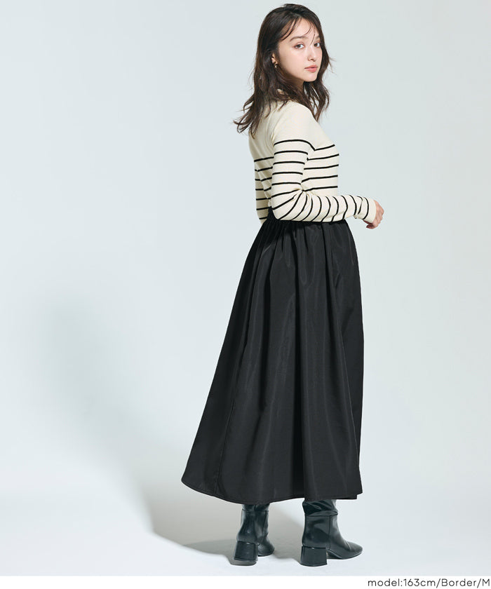 セール☆3490円→2990円 ポロニットドッキングワンピース レディース