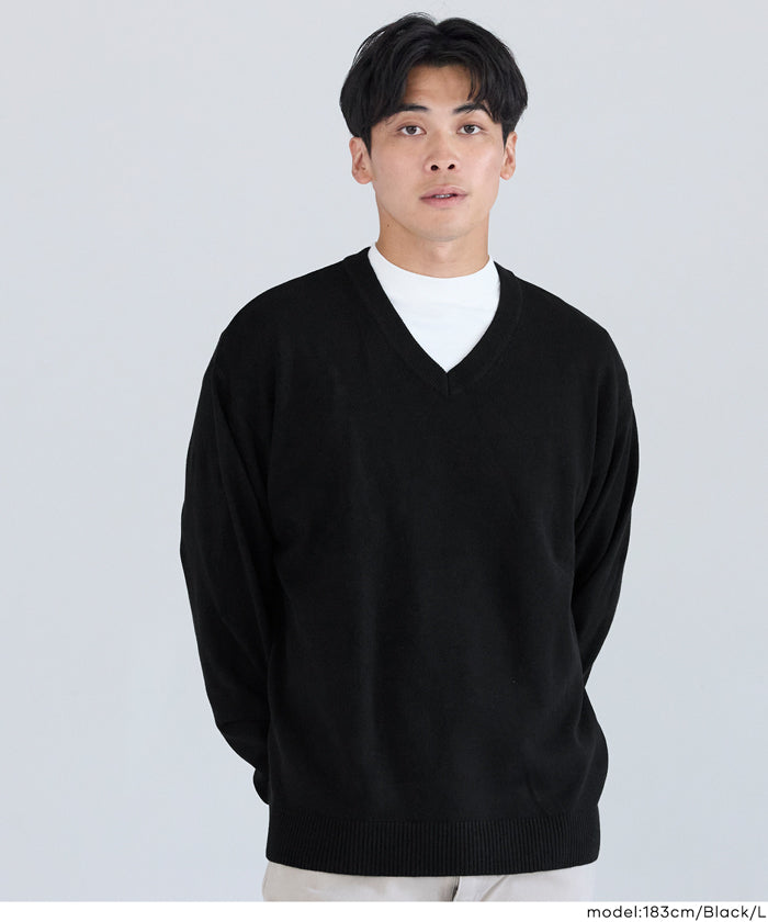 交渉中 ご購入不可 スコットクラブ　トップス　セーター　黒　新品　12,000円 コットンタッチVネックニットトップス メンズ メール便不可 – coca公式