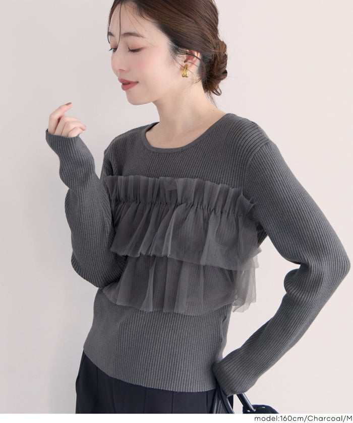 チュールドッキングリブニット レディース メール便不可 – coca公式ストア