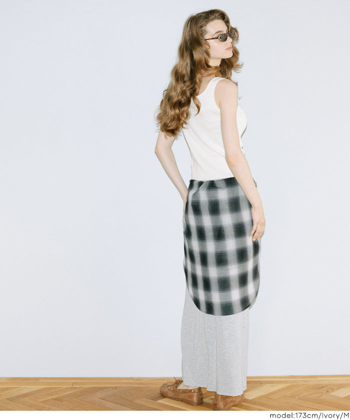 新品タグ付き　エリコカトリシアーガータータンクトップ sheer gater tank top | ERiKOKATORi