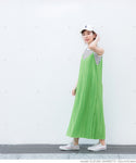 Cami Dress Women's Cami Dress Pleated Random Pleated Self-cut Adjuster I-line V-neck Plain Mail Available 23ss coca Coca